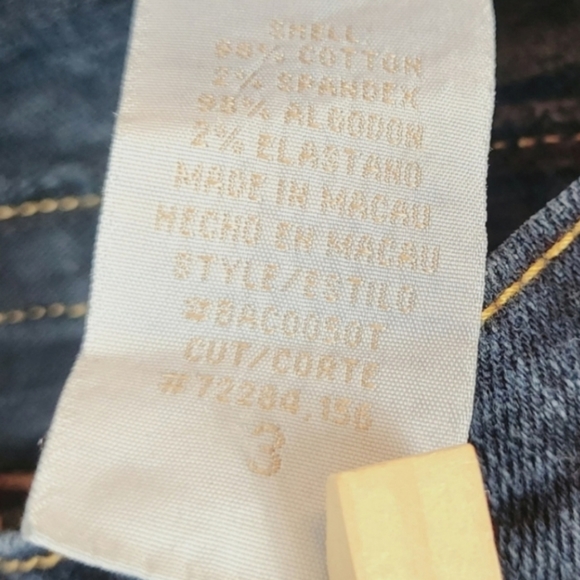 BABY PHAT Vintage Wide Leg Flare Jeans Size 3/25 - Picture 5 of 8